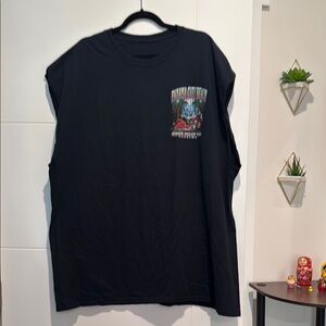 Vintage Harley Davidson cutoff t shirt (size XL)